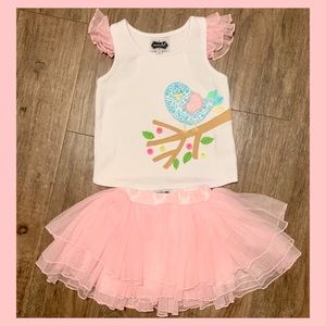 Mud Pie Spring Razor Top & TuTu Set